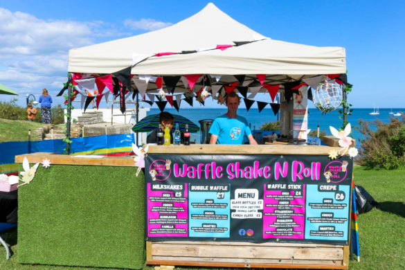 Waffle stand at the Swanage Fairy Festival
