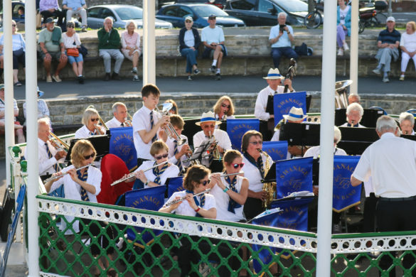 Solo trumpet-player, Swanage Town Band