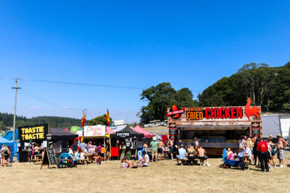 Food stalls at Dorset's Camp Bestival