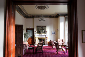 Residents' lounge seating, Purbeck House Hotel