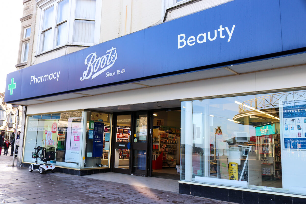 Boots Pharmacy in Swanage town centre