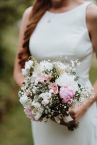 Bridal bouquet by Buds of Mave, Swanage