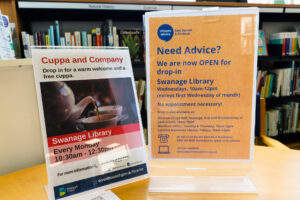 Cuppa & Chat and Ctizens Advice drop-ins at Swanage Library