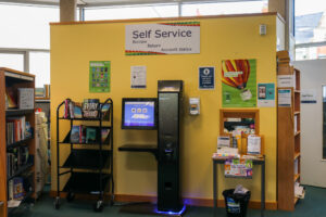 Swanage Library self-service counter