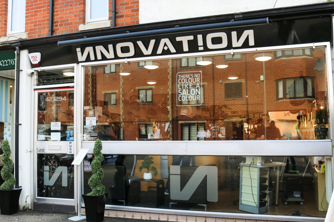 Outside Innovation Hairdresser in Swanage