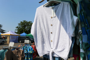 Women's summer clothing at Swanage Market